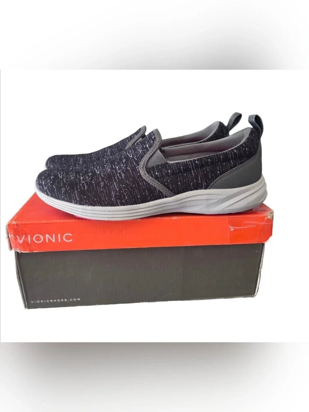 Vionic Agile Kea Slip-on Shoes Black & Gray Size 9.5